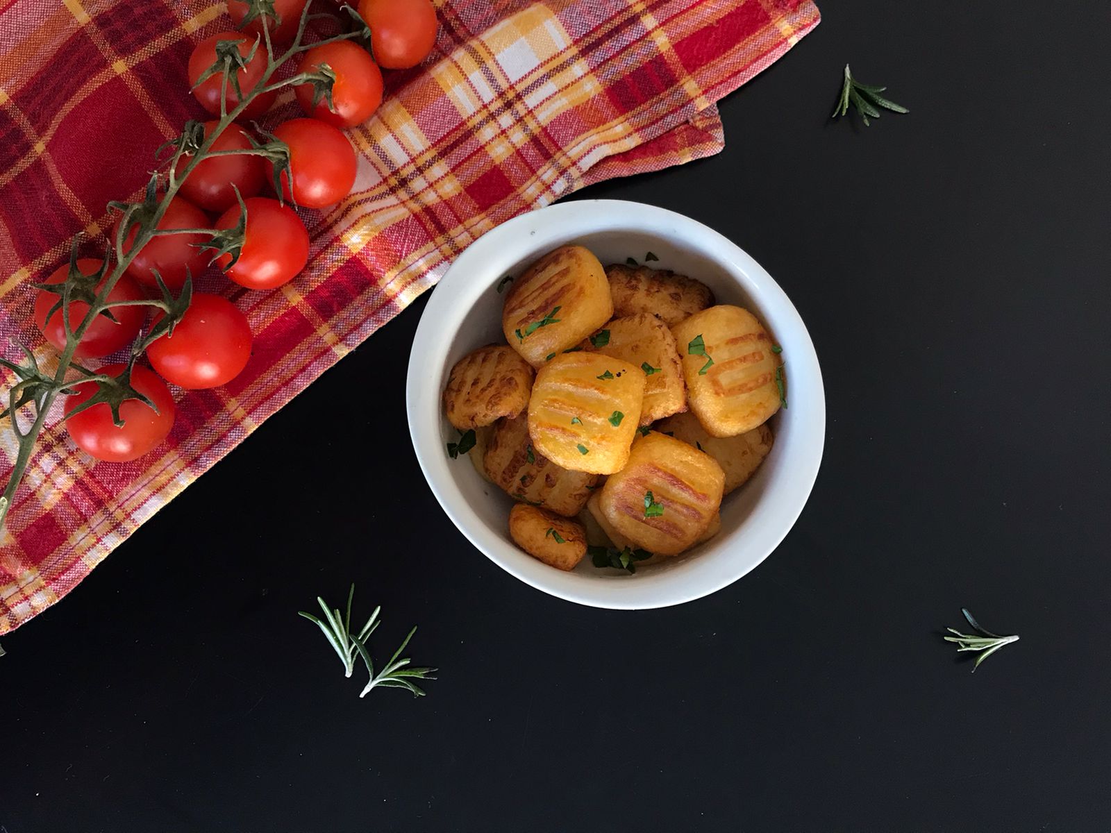Creamy crunchy bubble potatoes