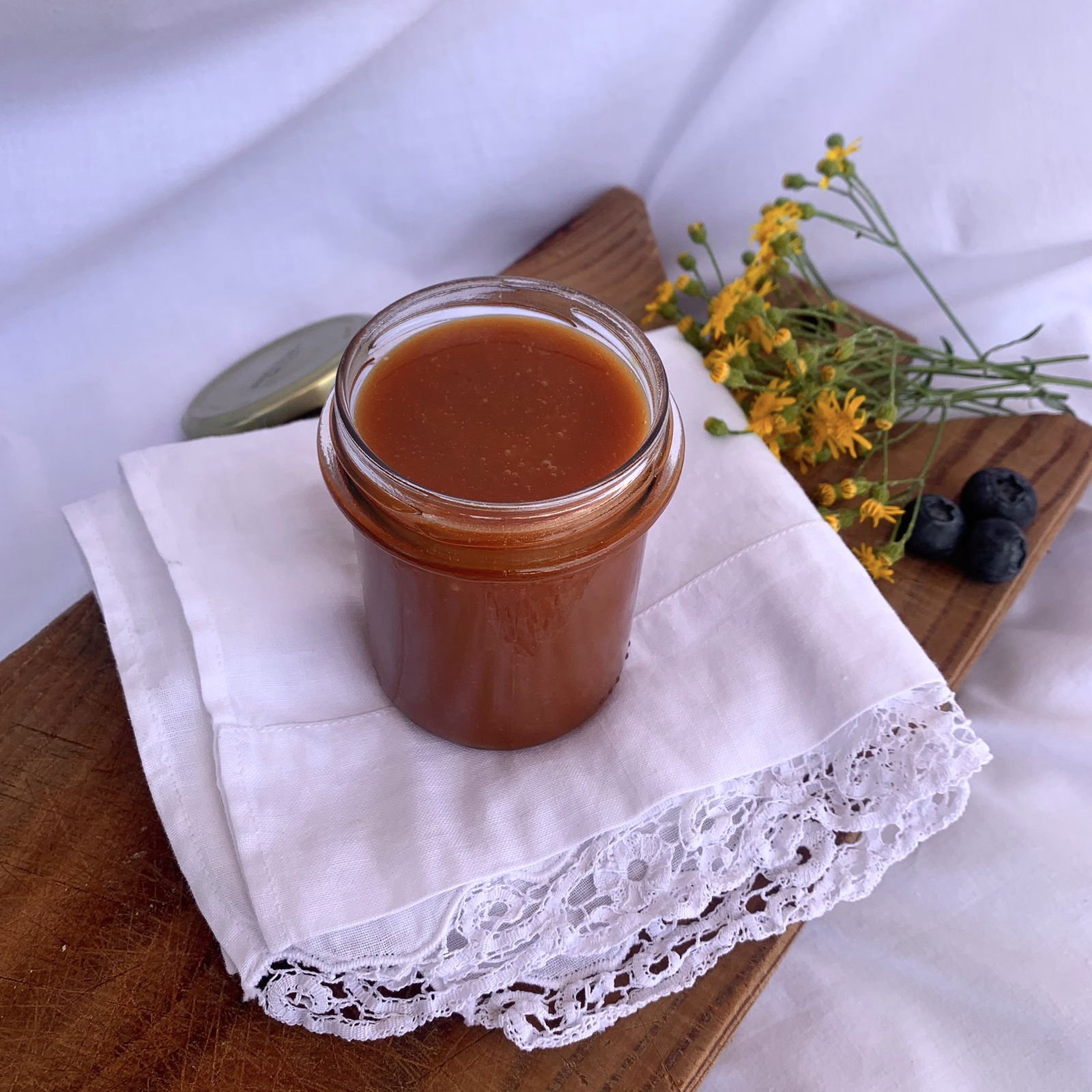 Homemade caramel with sea salt